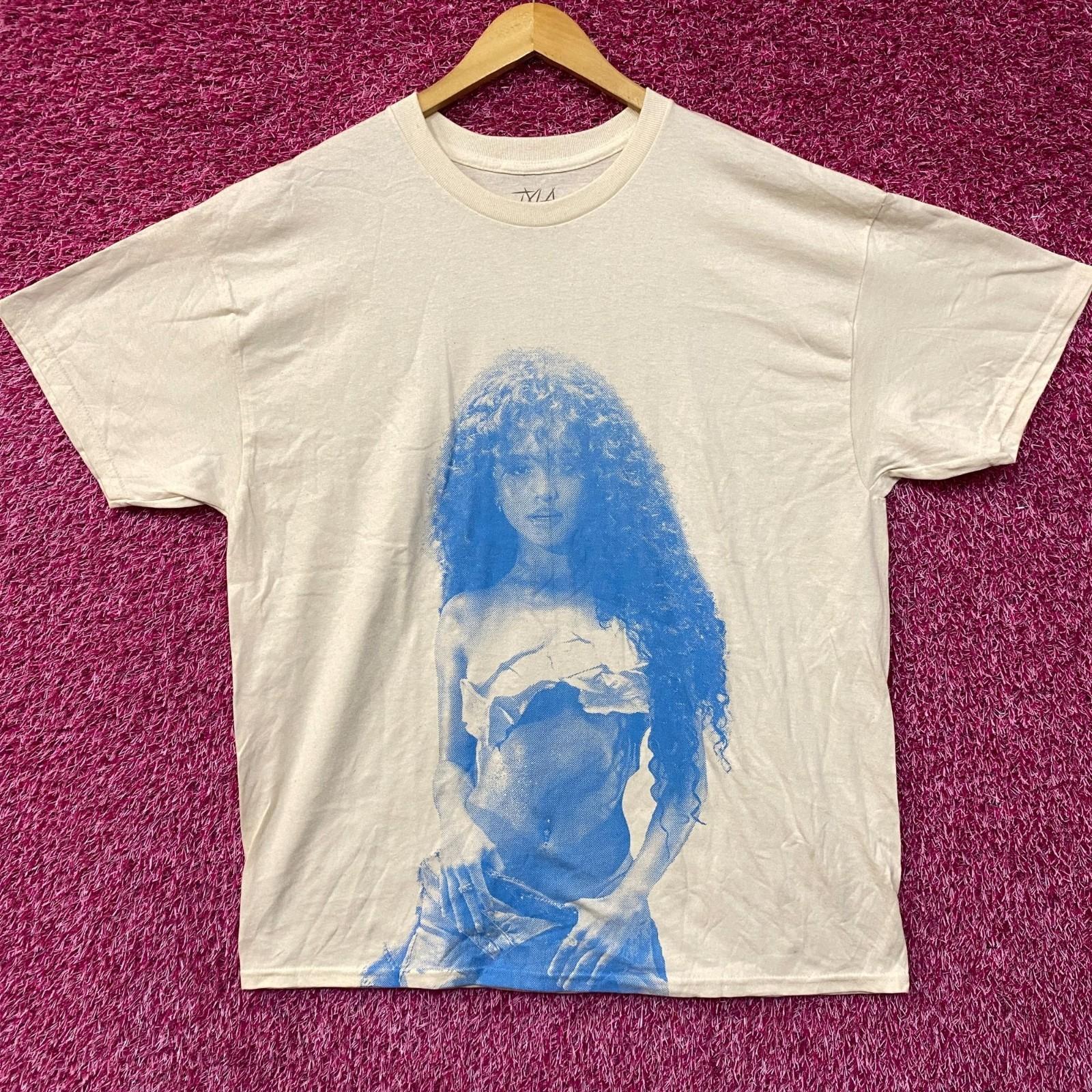 Tyla Water Album Cover Graphic Design Beige T-Shirt XL S