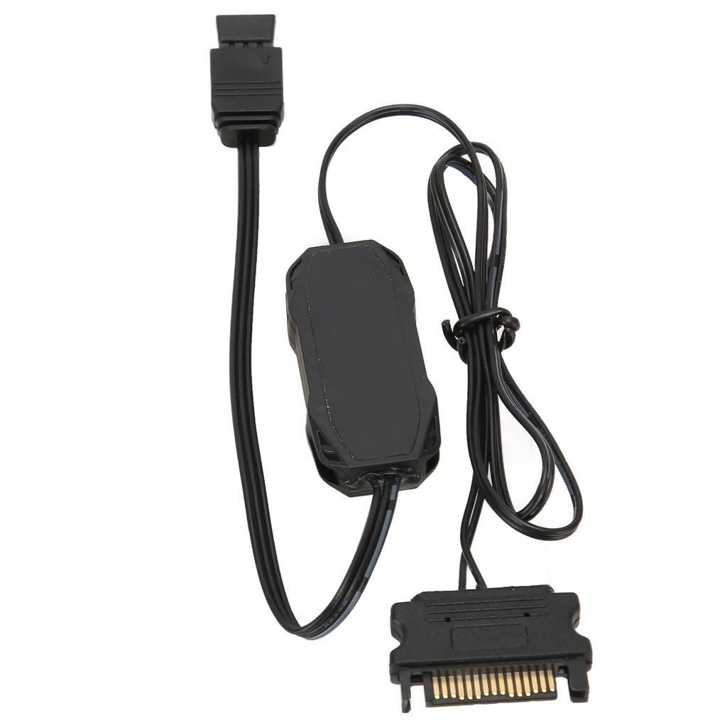 5V 3Pin ARGB Controller Mehrere Beleuchtungsmodi Manuelle Steuerung RGB Lüftersteuerung SATA Stromversorgung Lichtleistensteuerung
