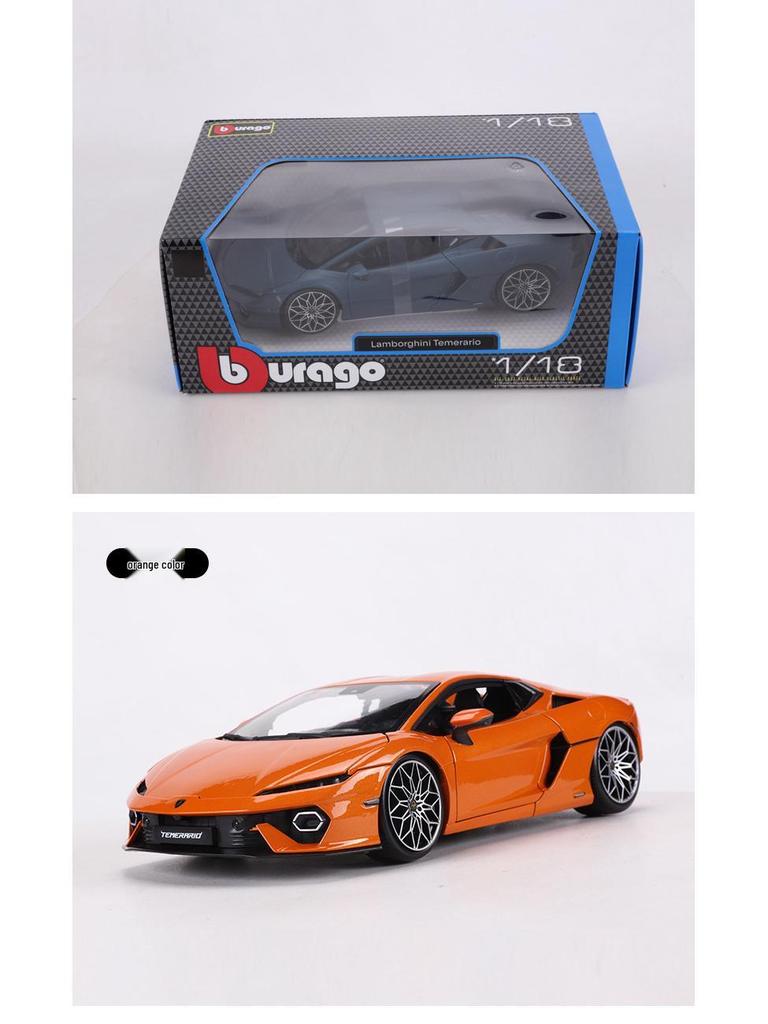 Bimego 1:18 Lambo Temerario Alloy Car Model Toy Gift