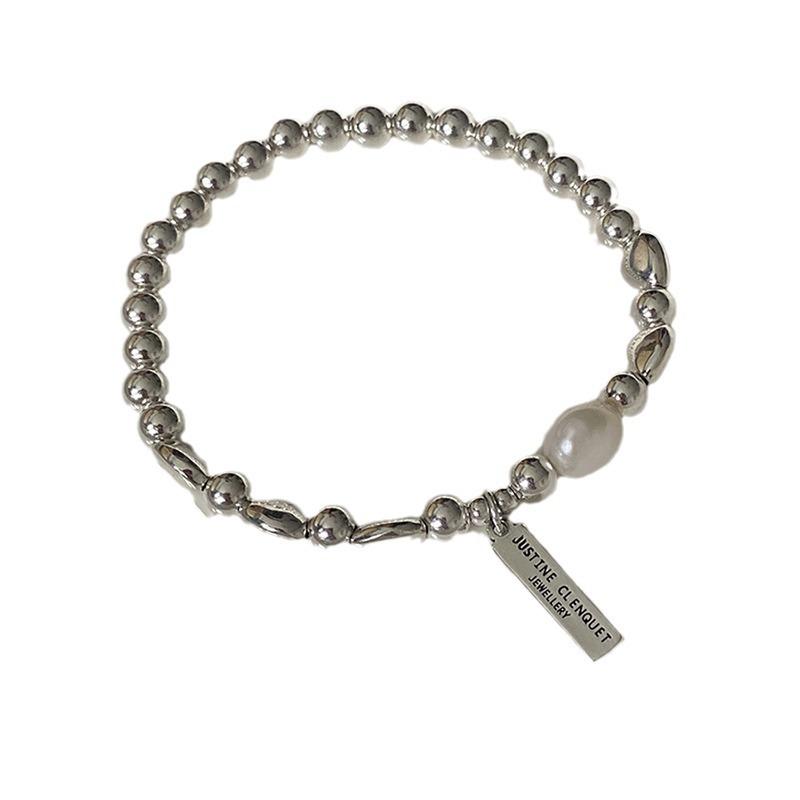 Gravel Simple Flower Crystal Square Bracelet Korean High-end Bracelet Niche Versatile Jewelry Women