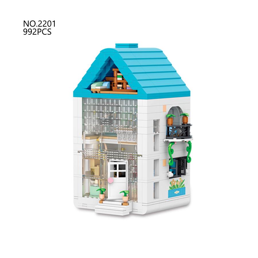 Urban-District First-Class Street View First-Class Small Premium-Quality Particles High-Standard Construction-Set First-Class Block Top-Grade no box