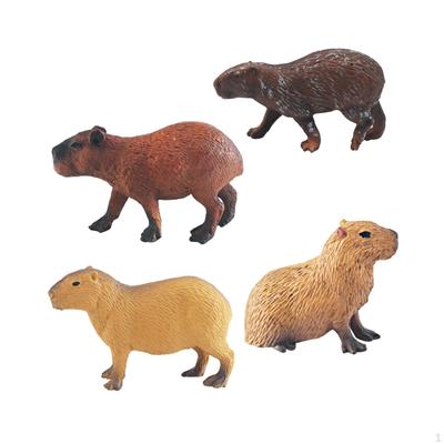 Mini Capybaras Figure Creative Capybara Statue for Girls Toddlers Children