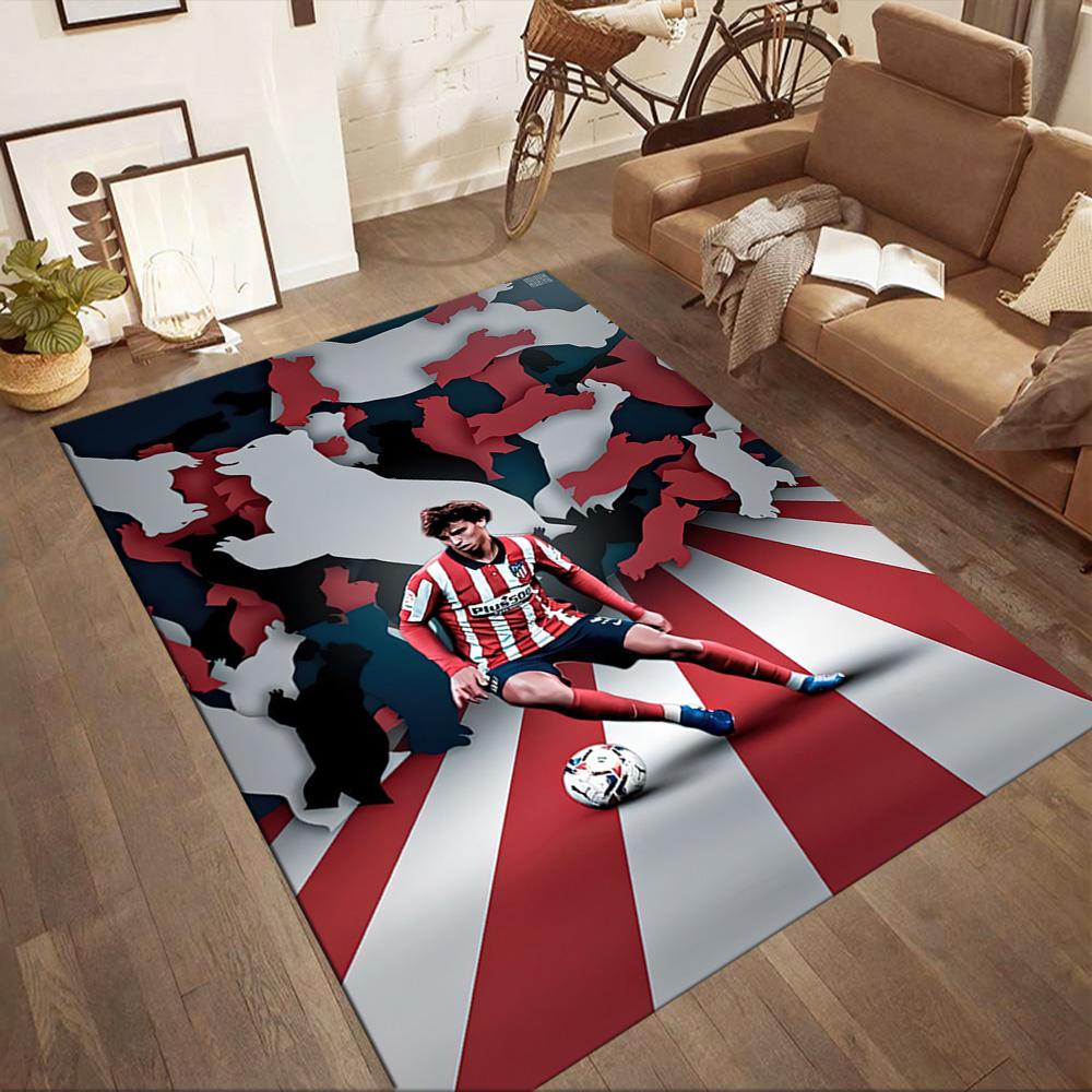 Atletico Madrid Carpet Perfect For Bedrooms Game Room Study Room Outdoor Antislip Carpet Office Home Decor