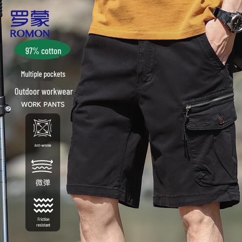 ROMON Men s American Style Casual Cargo Shorts 32
