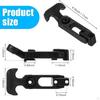 2 Pieces T Handle Hasp Draw Latch Latches Sturdy Easy To Assemble Rubber Flexible with Screws