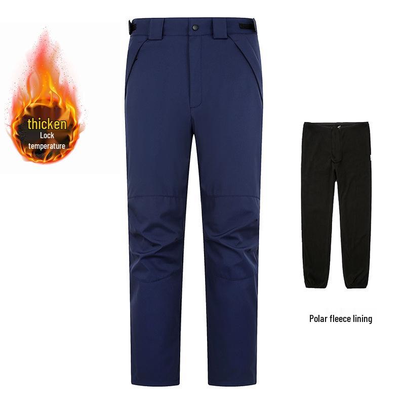 Unisex Outdoor Windproof and Waterproof Detachable Two-Piece Set for Mountain Climbing and Skiing, Thickened and Warm.