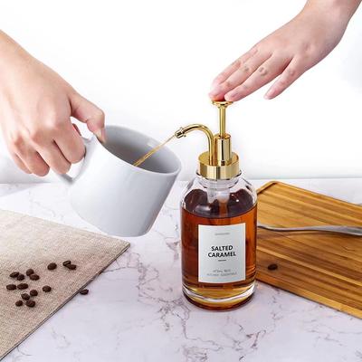 Contenant de désinfectant pour les mains de salle de bain 500 ml 16 OZ Distributeur de savon liquide en verre pour voyage Distributeur de shampooing et de gel douche Accessoires