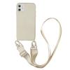 Crossbody Ketting Lanyard Koord Telefoon Hoesje Voor Iphone 16 15 14 Plus 13 12 Mini 11 Pro Xs Max Xr X Siliconen Zachte Tpu Ach