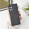 Applicable to Samsung Z Fold7 folding screen mobile phone case ZFold6 fiber pattern magnetic suction leather pattern FOLD5 protective case