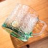Ice Pattern Glass Drinking Cup