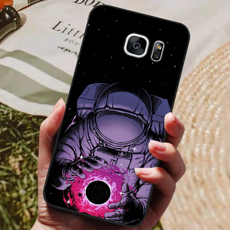 For Samsung Galaxy S7 Edge Silicone Case Cute Pattern Soft TPU Phone Cover For Samsung Galaxy S6 S7 S 7 Edge Back Cover Bumper