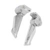 Pair of Motorcycle Foot Pegs Pedal Automatic Telescopic Aluminum Alloy Footrests Universal