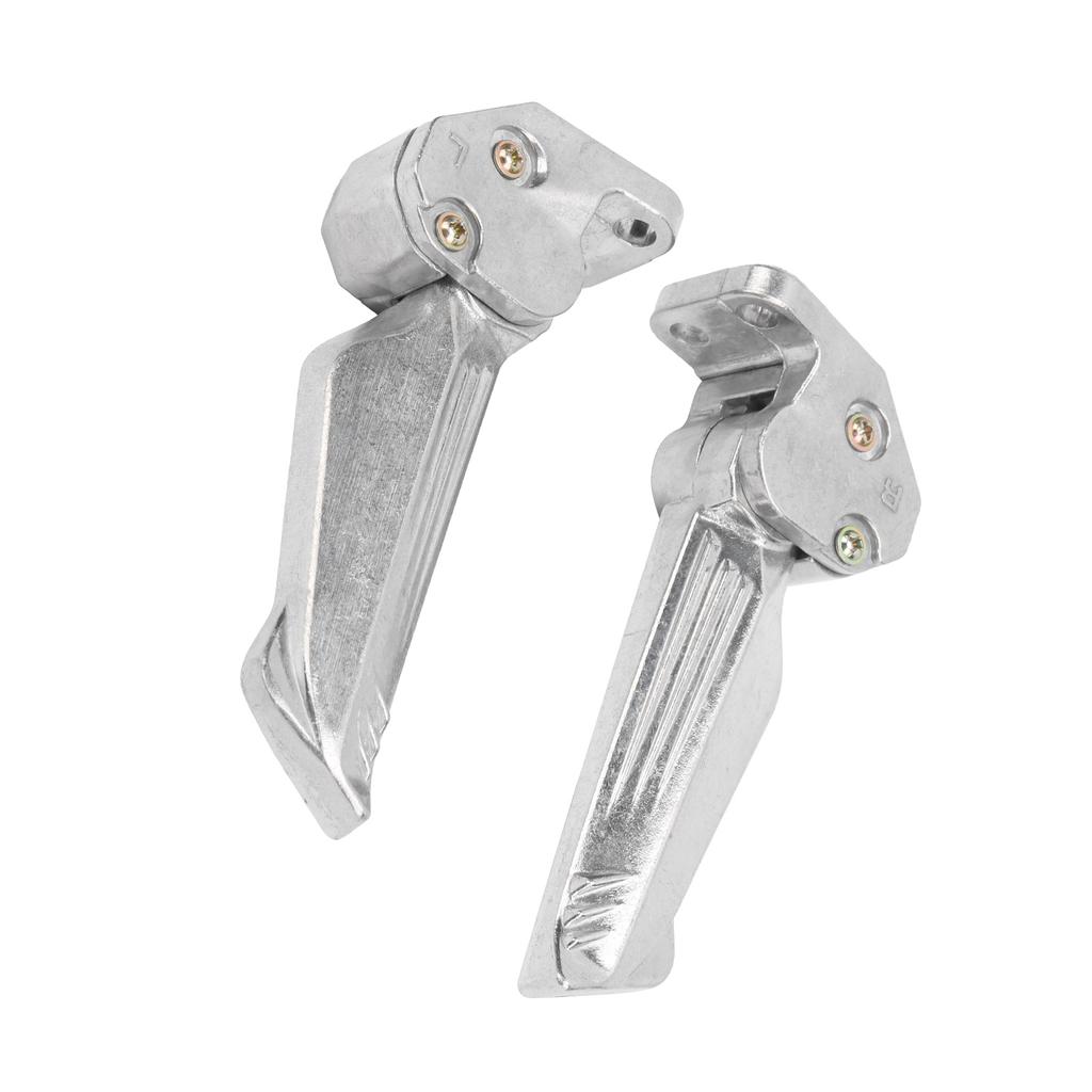 Pair of Motorcycle Foot Pegs Pedal Automatic Telescopic Aluminum Alloy Footrests Universal