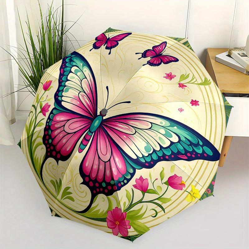 

Colorful Butterfly Garden Plate: Vibrant Floral Decor for Your TableUmbrella with Cute Design, Portable 3-Fold Compact Umbrella for Men & Women, Valen