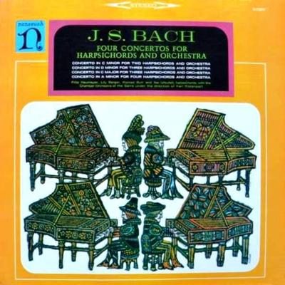 LP Record JOHANN SEBASTIAN BACH - Four Concertos For Harpsichords And H71019 Nonesuch 1964 US Classical Used