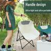 Moon Chair: Thickened Folding Outdoor Recliner for Camping, Fishing, Picnics, Art, and Relaxation