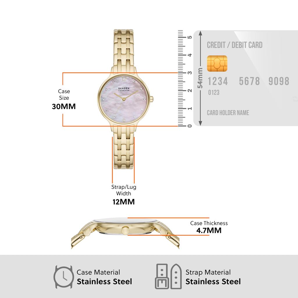 Skagen Anita Lille SKW3165 Kadın Altın Saat