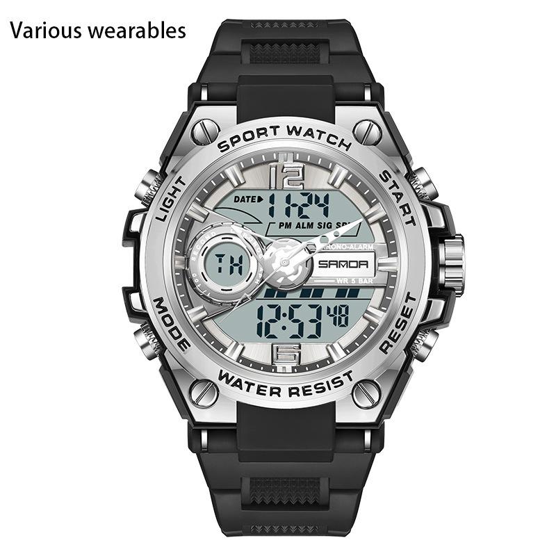 New Harajuku Style Skull Waterproof Men's Electronic Multi-Function Electronic Watch Outdoor Sports Men's Watch