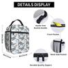 Cartoon Weißer Hai Isoliertische Lunchtasche für Kinder Schul-Kühlbox Thermische Lebensmittelbox Tragetasche Auslaufsichere Lunchboxen Behälter