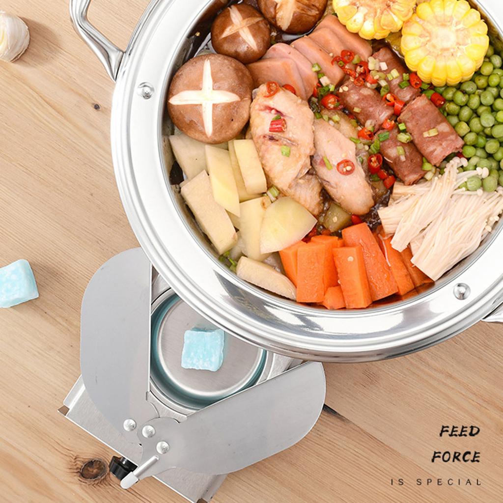 Small Stove For Indoor Use, Portable Camping Stove, Small Cooker, Camping Stove, Stainless Steel For Camping/BBQ/Picnics