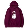 Autumn Winter Solid Color Anime Cat Classic Hoodie Men's Daily Casual Harajuku Hoodie Street Wear Warm Hoodie