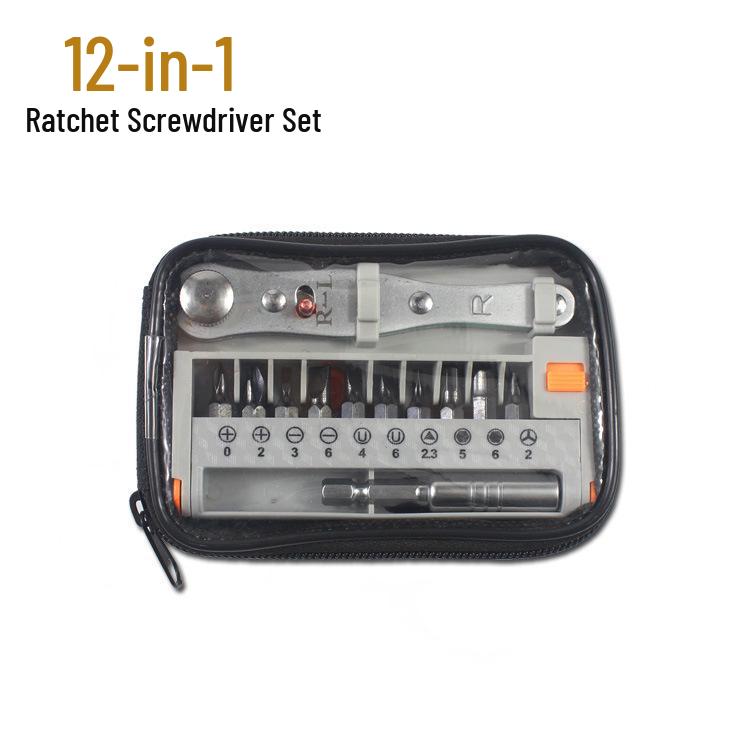 12-Piece Multi-Purpose Two-Way Ratchet Screwdriver Set - Model A & B