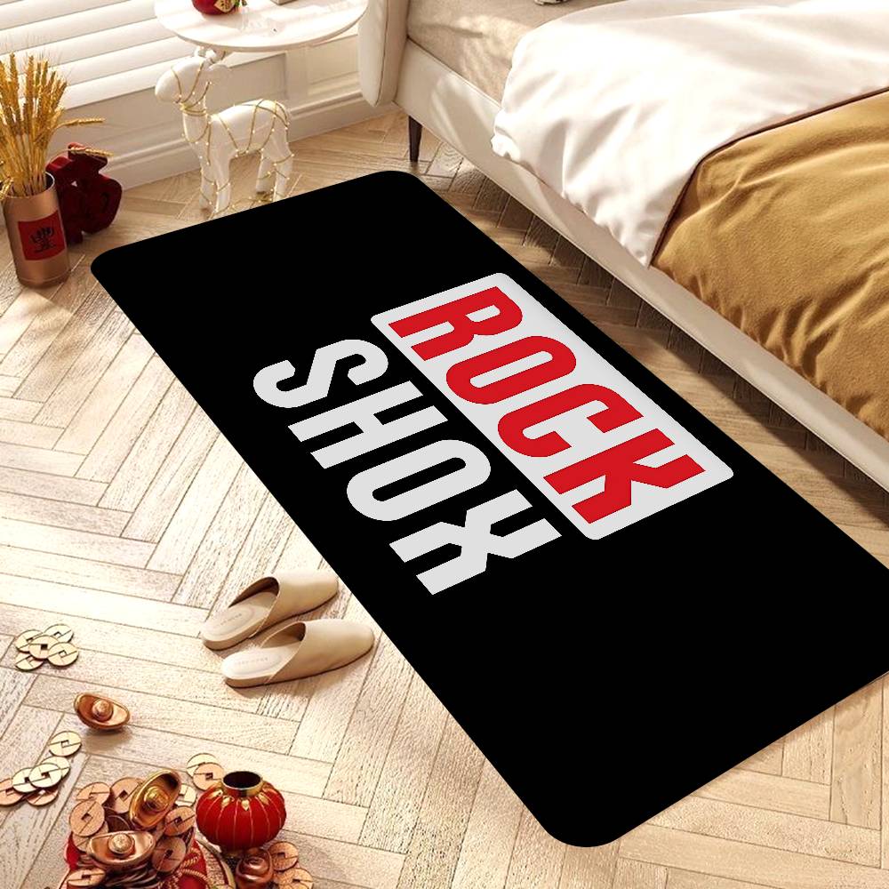 R-Rock-Shox Mountain Bike Floor Mat Cheaper Anti-slip Modern Living Room Balcony Printed Bedside Mats