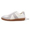 Cowhide Version~ Spring and Autumn German Training Shoes Women's Genuine Leather Retro Inner Heightening Platform White Shoes Versatile Sports and Lei
