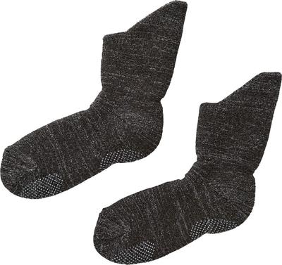 Cojit Binchotan Home Long Ankle Dark Sizes Socks, Socks, Gray, 22.5-25.0cm, Warm, Heat-Relaxing