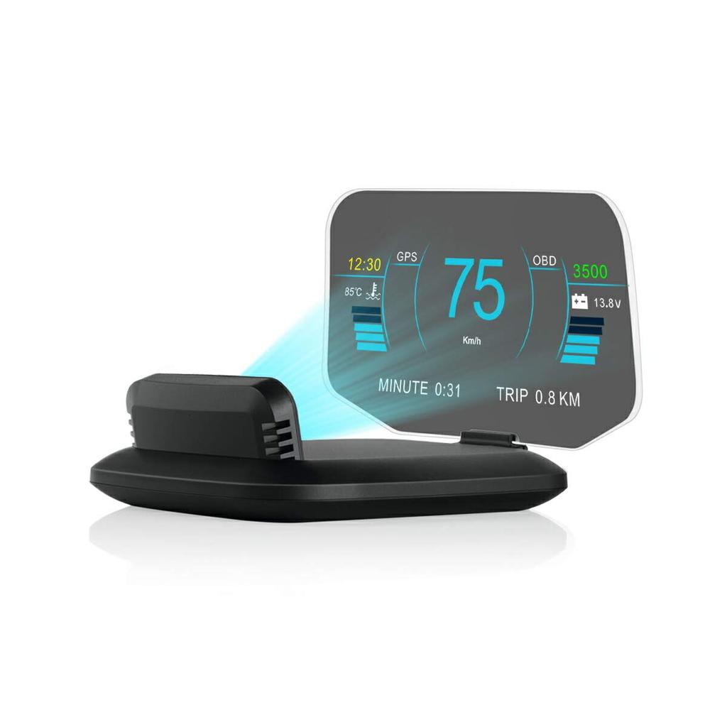 .B "C1-OBDGPS" HUD Head-Up Display C1 OBD2+GPS 27 Functions + 48 Types of Full Car Data