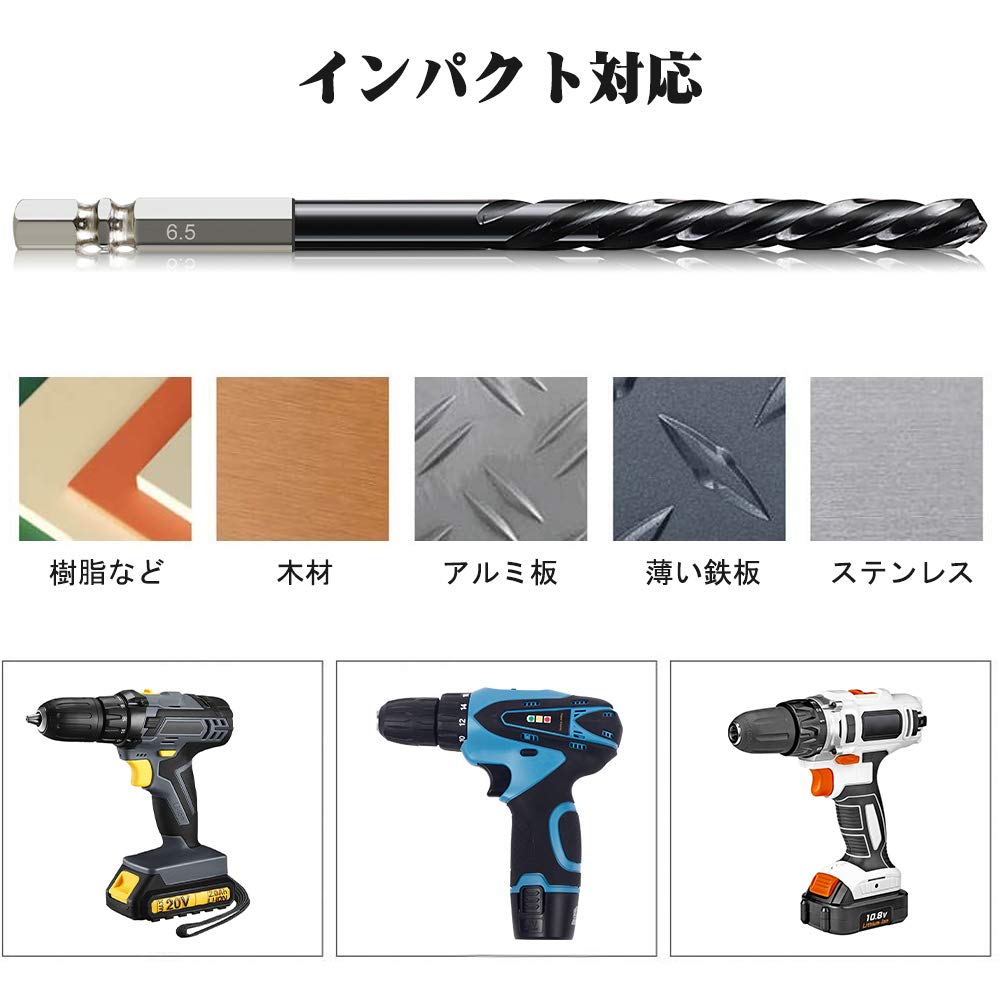 ONUEMP Hex Drill for Stainless Steel, Short Drill Set, Ultra High Hardness, New Easy