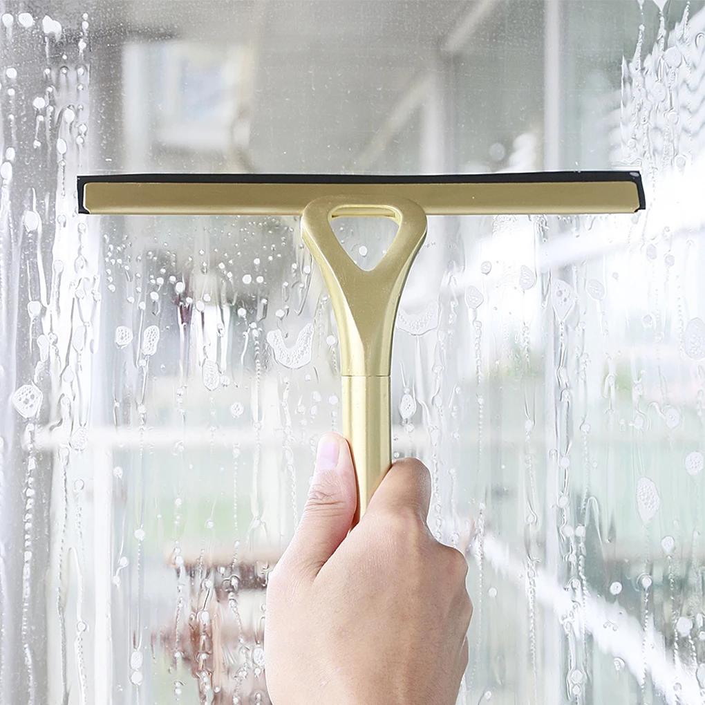 Gold Convenient And Practical Shower Squeegee For Effective Cleaning Sturdy And Durable Stainless