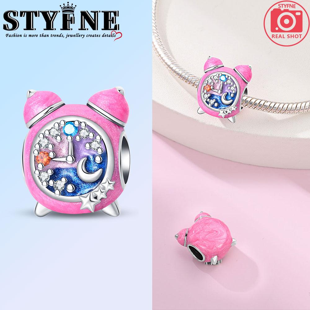 Anniversary Copper Color Breakfast Alarm Clock Beads Exquisite Daily Charms Pendants Fit Original Bracelets Diy Jewelry