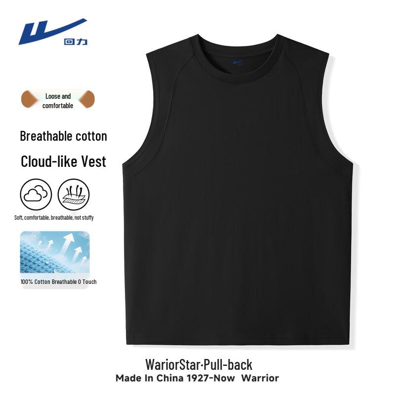 Warrior Men s Pure Cotton Sleeveless Tank Top L