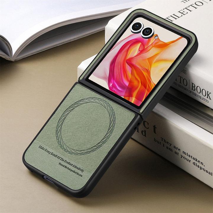 Funda de Cuero de Lujo Color Sólido para Motorola Razr 60 50 40 Ultra 5G Carga Inalámbrica Suave a Prueba de Golpes Protege Cubierta Trasera