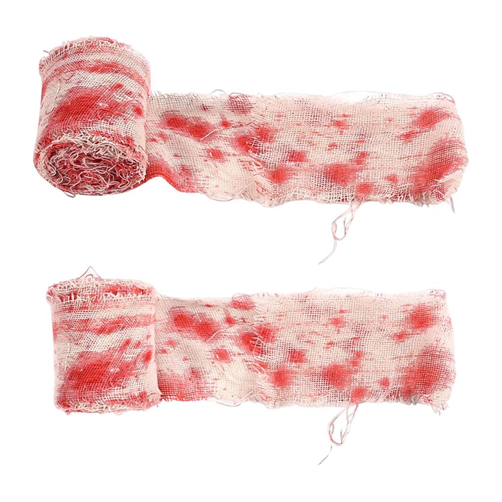 Halloween Creepy Cloth Accessory Supplies Convenient Lightweight Party Decor Practical Scary Gauze Mummy Makeup
