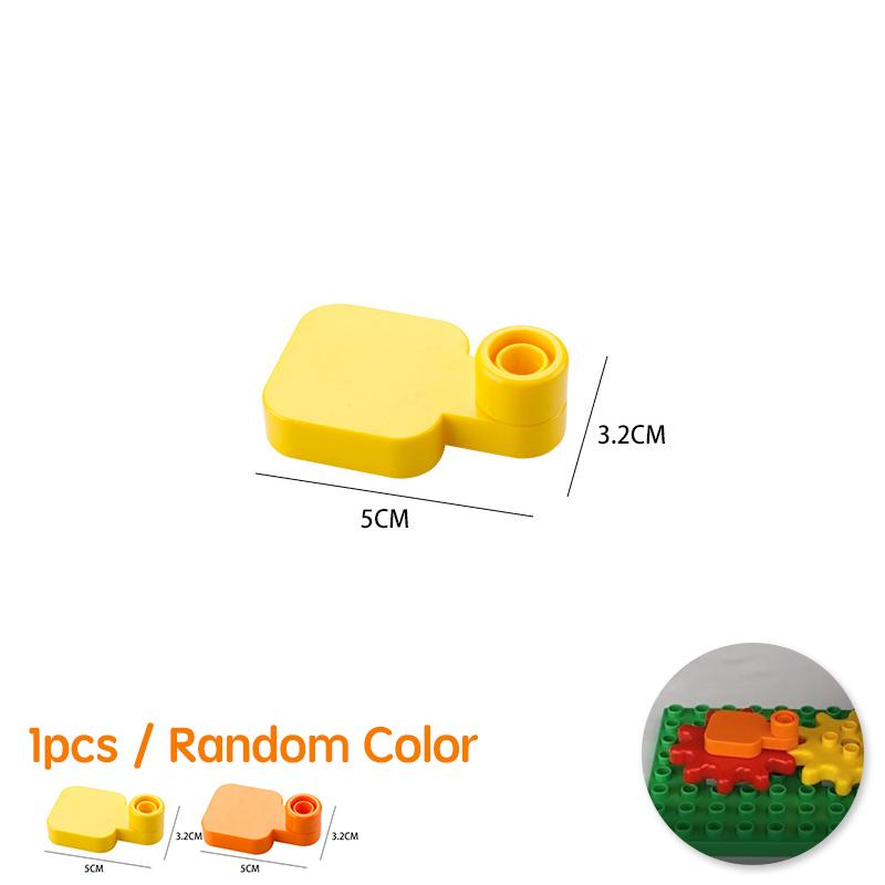 

Большие Большие Строительные Блоки Пазл Замок Крыша Стена Пластиковые Аксессуары Игрушки Насыпью Балкон Совместимы с Кирпичиками DuploGG Подарок для Малыша