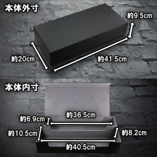 Areshika TCG Fortress Leather Deck Case with Magnetic Storage - Use the Outer Box for Storage (Black)