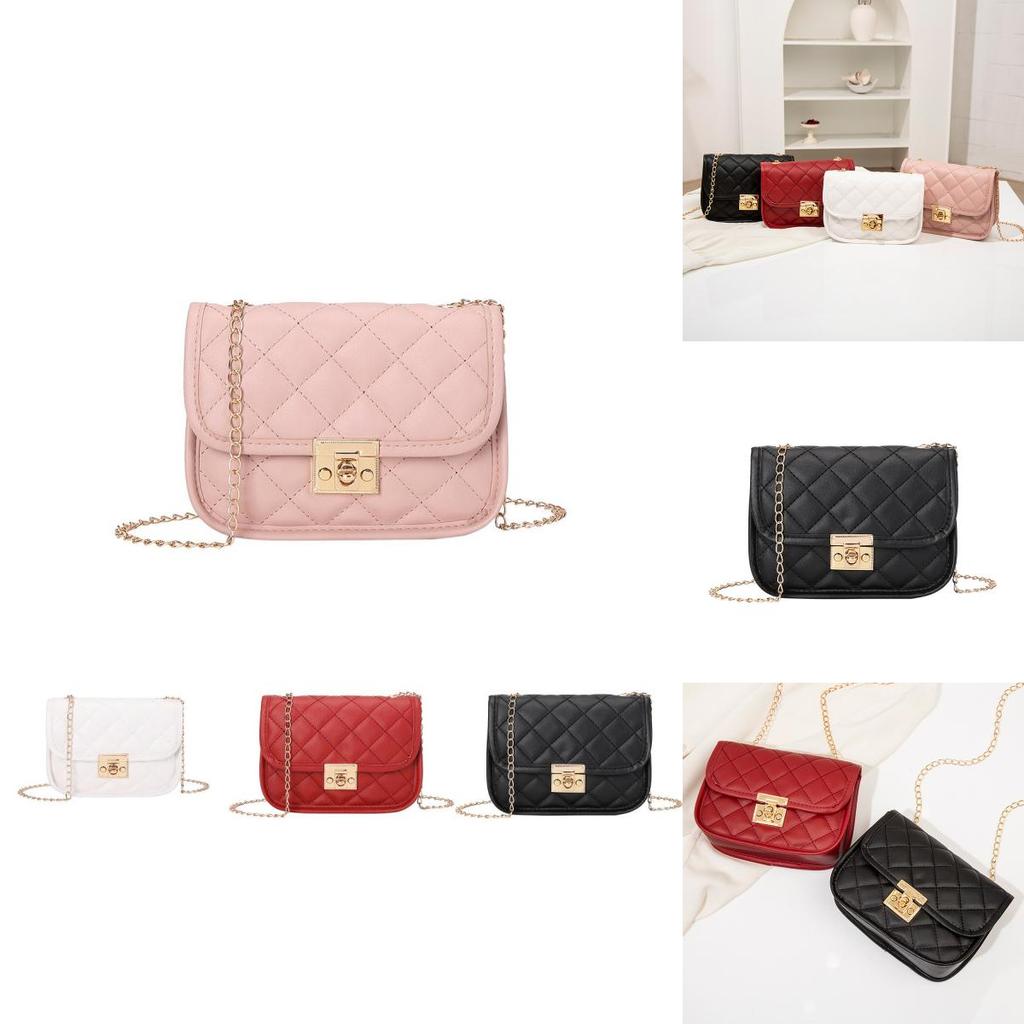 2021 Fashion Ladies Bags Embroidered Shoulder Bag Soft Pu Material Chain Bag