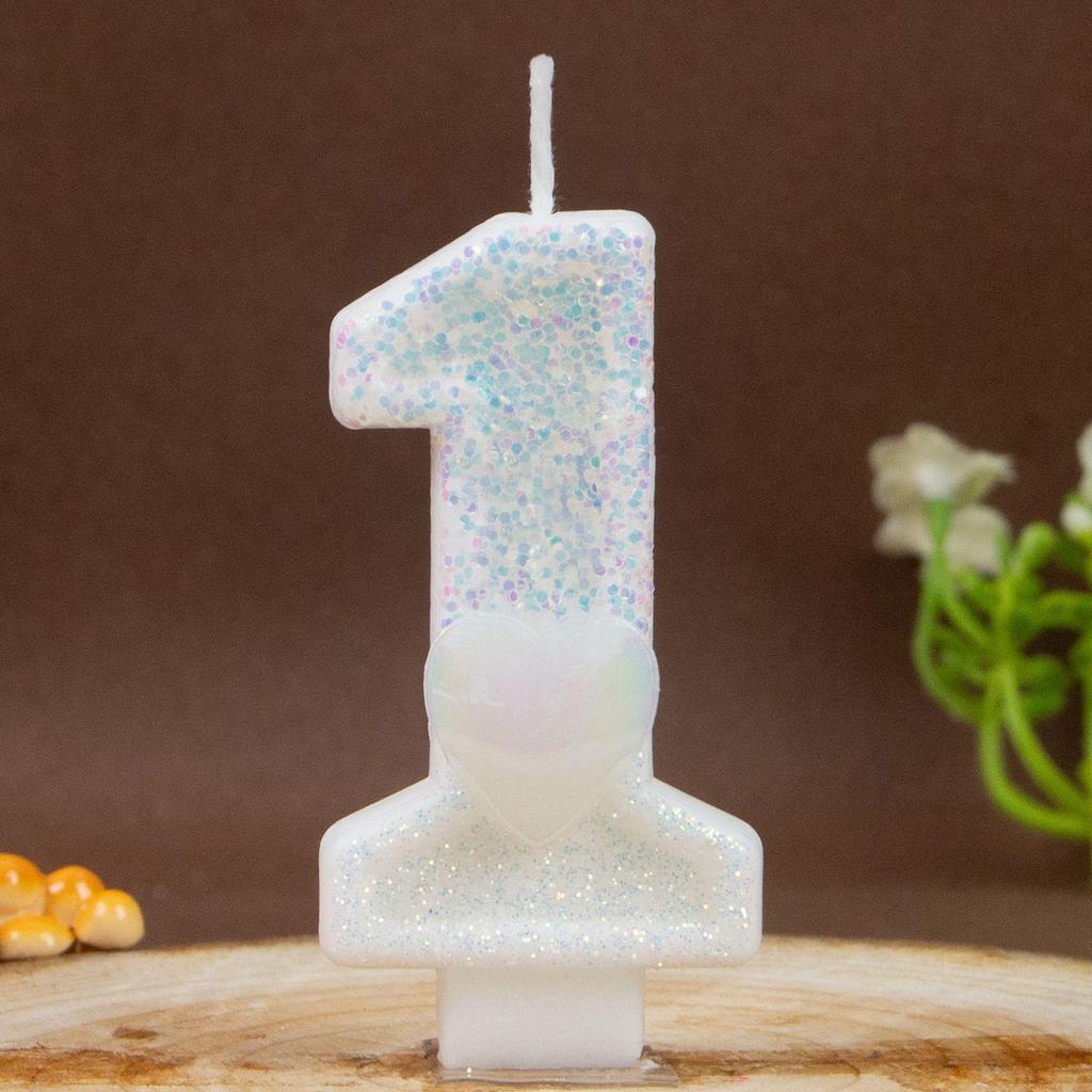 White Number Birthday Candles - DIY Creative Party Decorations for Cakes