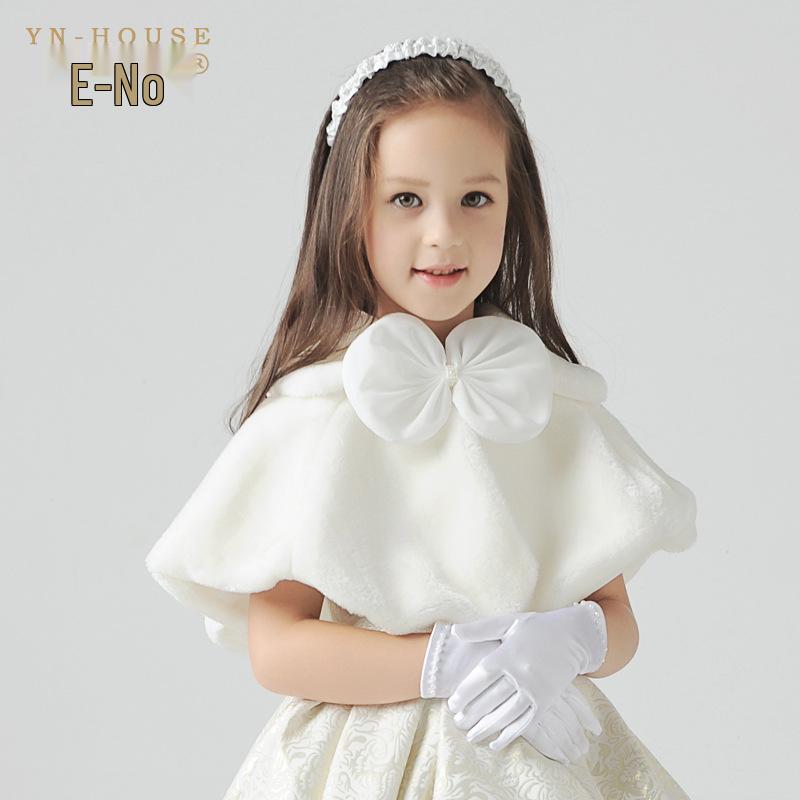 Children's Wool Cape Shawl Cloak - Autumn/Winter Outerwear for Girls