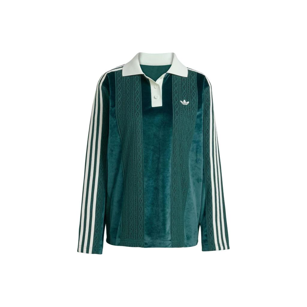 adidas Originals Women's Long Sleeve Polo Jersey 'Aurora Ivy' KS7796