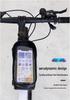 Waterproof Bicycle Top Tube Bag with Phone Touch Screen