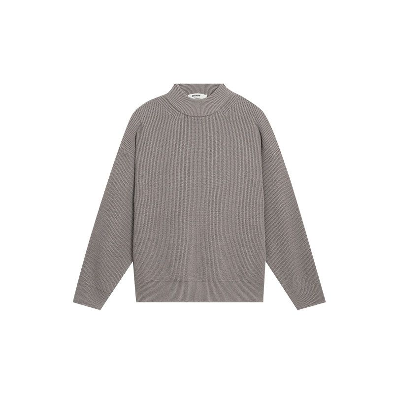 

Bodydream Casual Round Neck Sweater for Men, Autumn Solid Color Pullover Knitwear Base Layer Knit Shirt