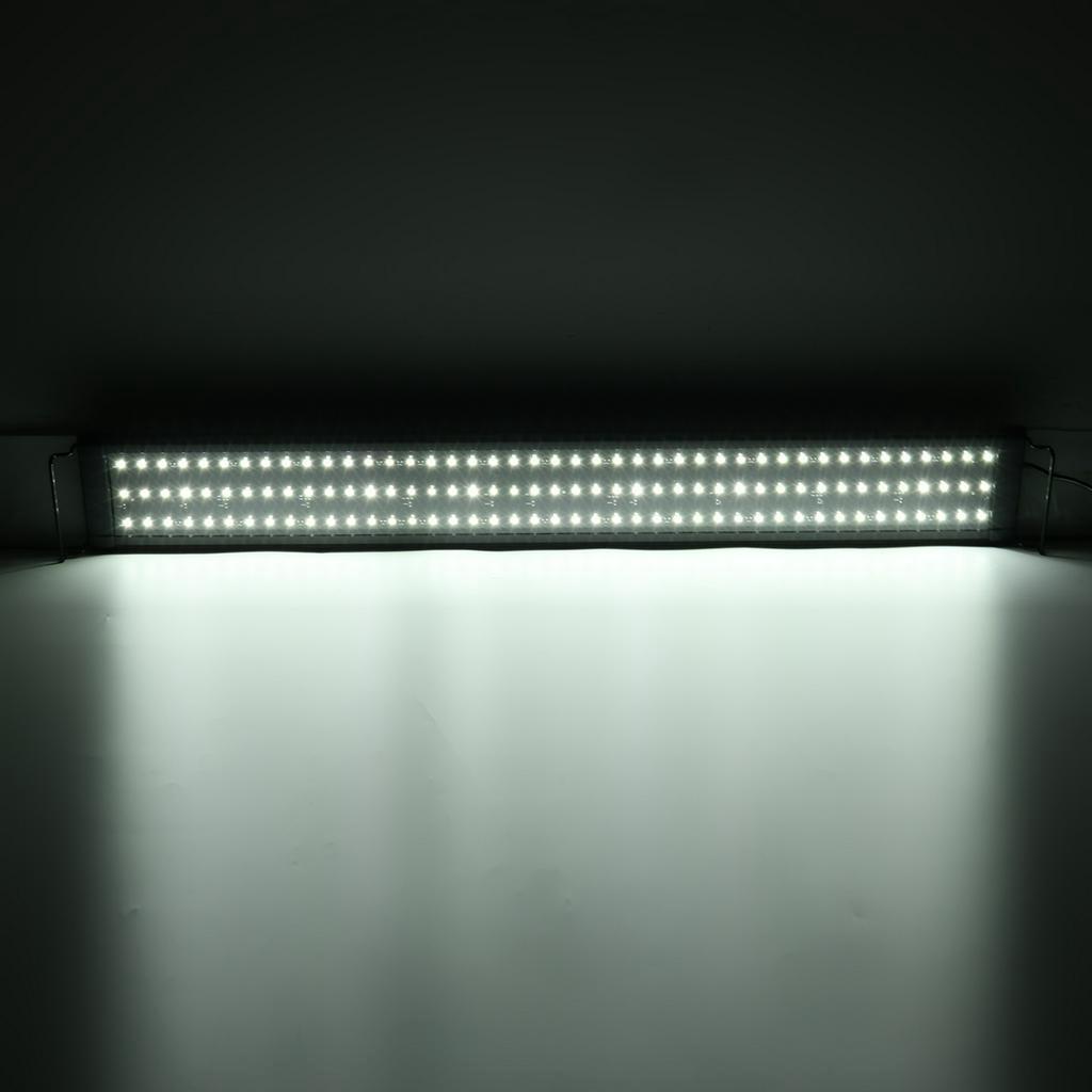 30/40/60/90cm Rozšiřitelná Vodotěsná Klipová Lampa pro 40-130CM Akvárium Super Tenké LED Osvětlení Akvária Světlo pro Vodní Rostliny