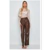  European and American foreign trade fashion new products: women's high-elasticity PU leather pants, leggings, women's pants