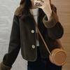 Women S Fashion Faux Fur Collar Warm Casual Coat