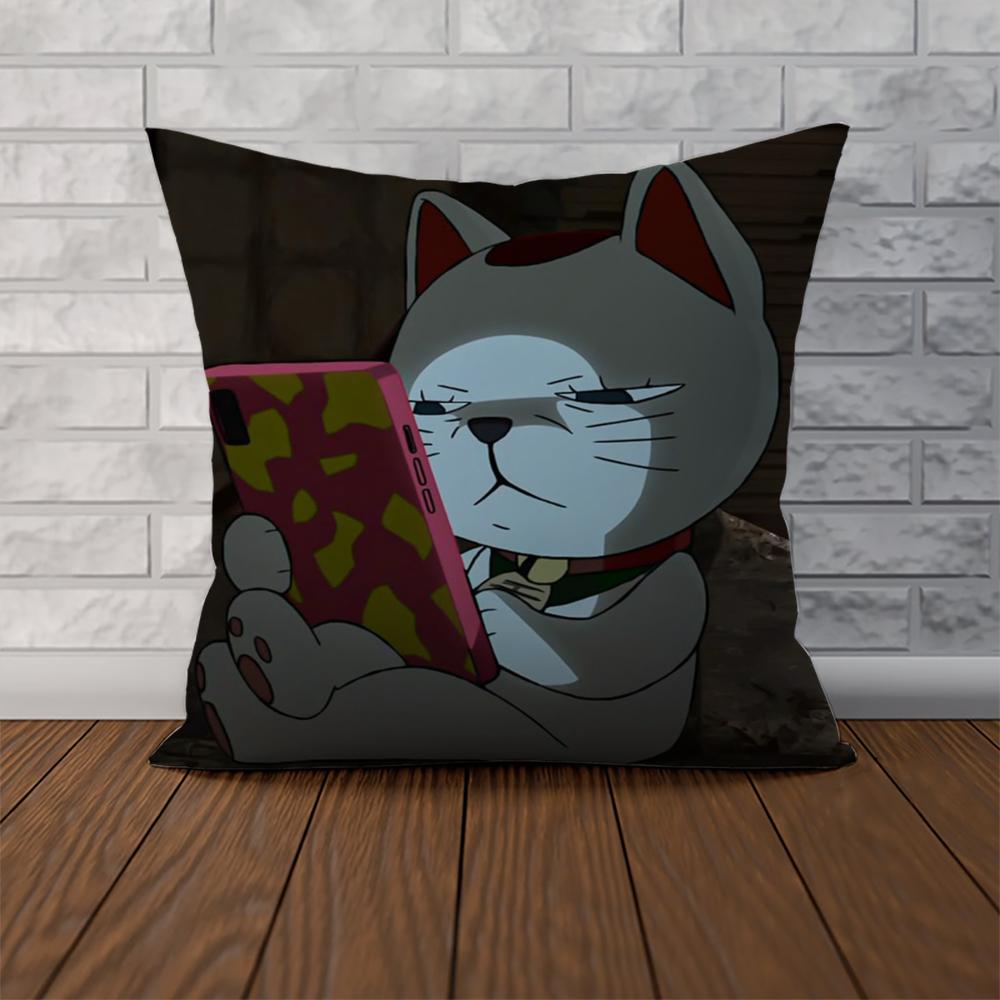 Anime Dan Da Dan Kissenbezug für Auto Sofa Dekoration Zuhause Zweiseitiger Druck Plüsch Quadratisch Wurfkissen Kissenbezug