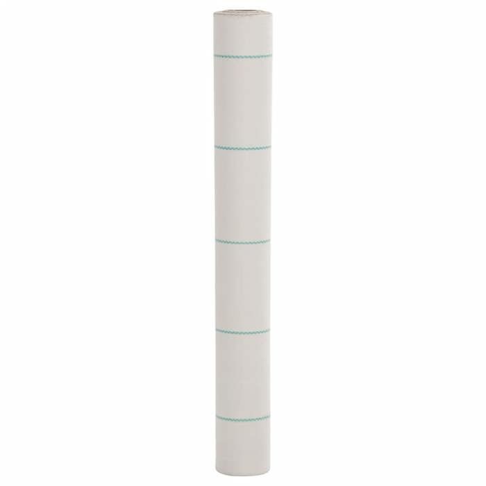 VidaXL Membrane anti-mauvaises herbes blanc 1x25 m PP, tissu anti-mauvaises herbes, membrane de contrôle des mauvaises 4005907