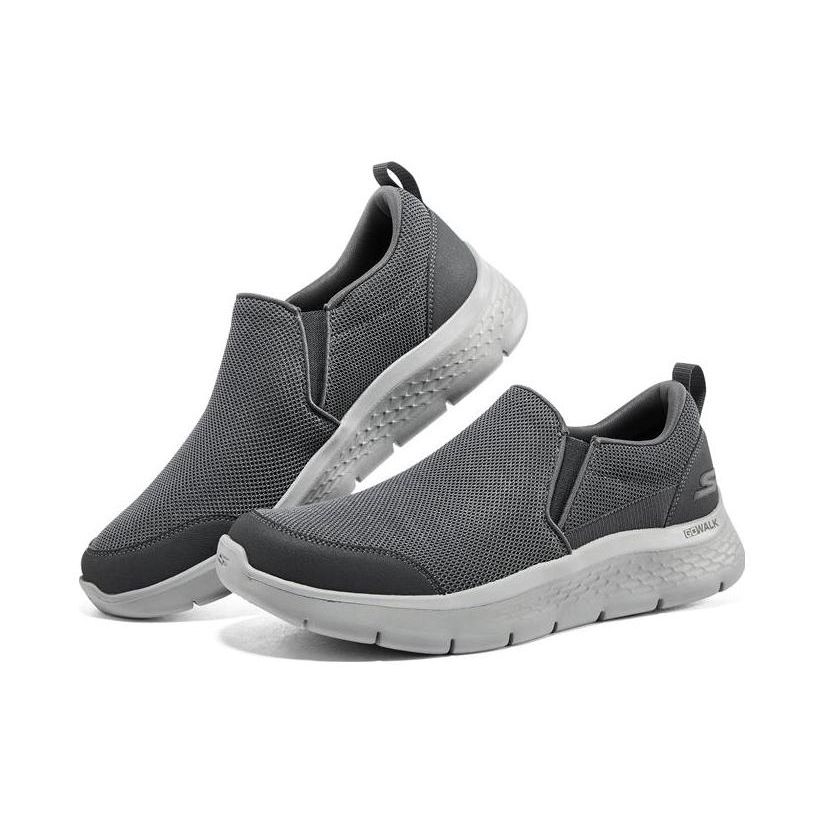 Skechers Go Walk Flex Comfortable Fashion Lightweight Low-Top Casual Shoes Men sneaker Dark-Gray 894181-DKGY
